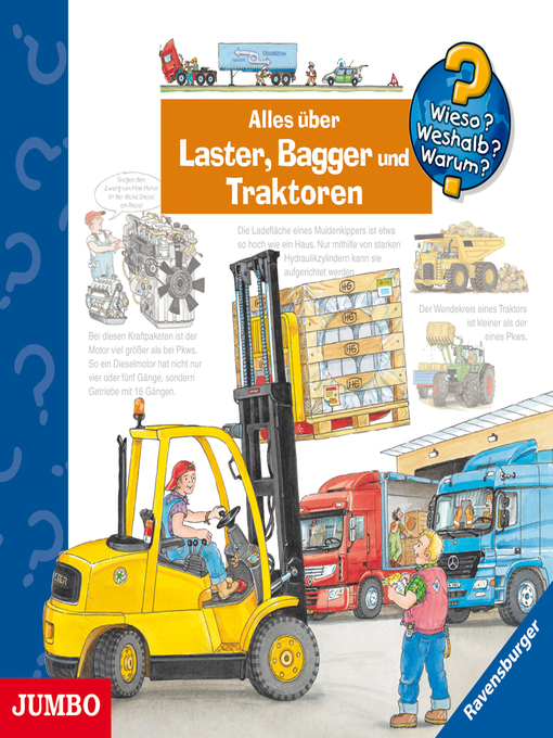Title details for Alles über Laster, Bagger und Traktoren [Wieso? Weshalb? Warum? Folge 38 by Wolfgang Metzger - Wait list